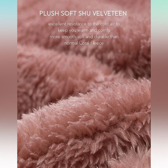 🚨 Femofit Cozy Hooded Velveteen Fleece Full Zip Jacket - Picture 6 of 10